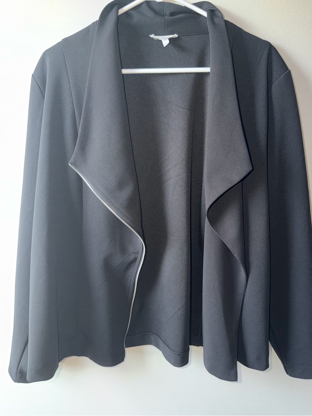 Maurices Black Open-Front Waterfall Blazer